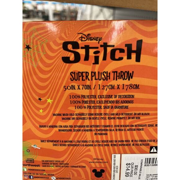 *TikTok Viral* Stitch Halloween Plush Throw (Disney) 2024 - Picture 13 of 14
